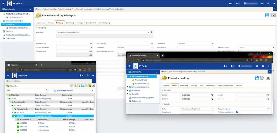 Das 3S Modul Produktionsplanung