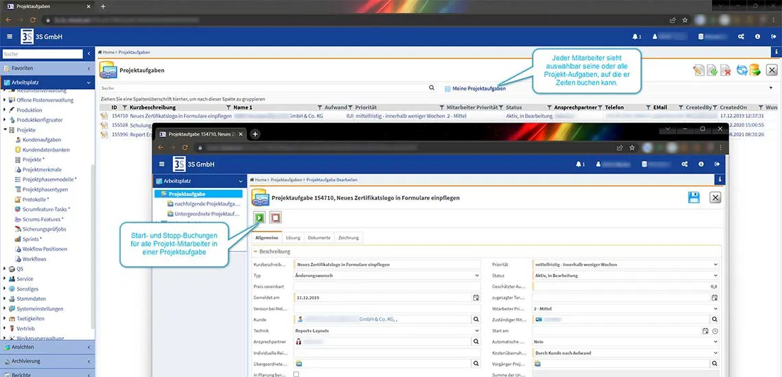 Projektzeiterfassung